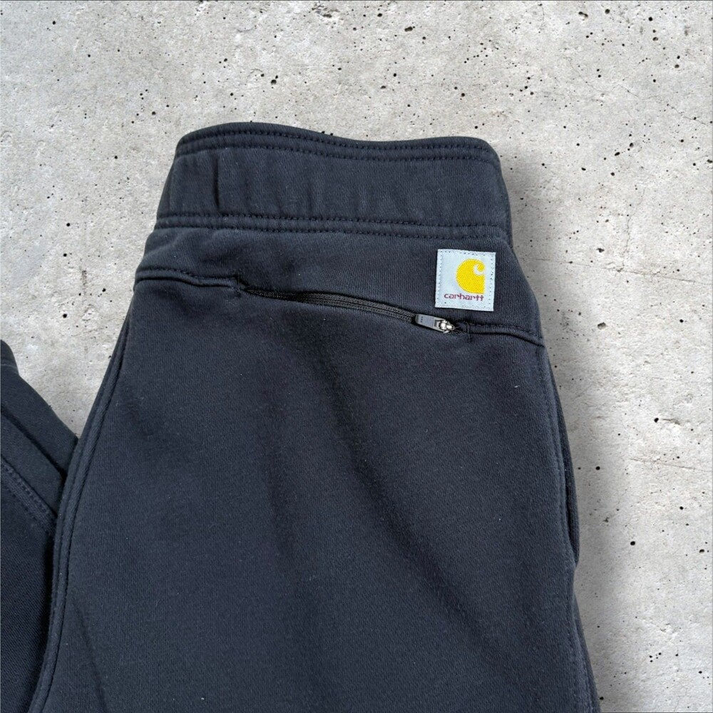 Carhartt Sweatpants Womens XS Black Relaxed Fit Fleece Jogger Pants BN5510-W - Picture 4 of 8